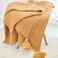 Hot Sale Soft Custom Acrylic Thick Knitted Blanket
